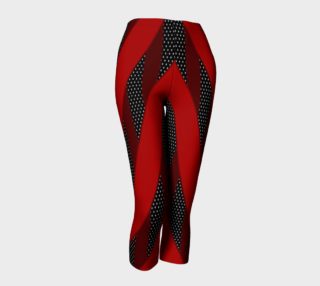 Optical Illusion Red Stripe Leggings  preview