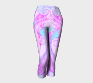 Sparkling Waves abstract art leggings preview