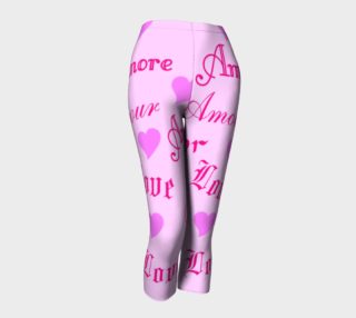Language of Love in Pink on Pink Capris preview