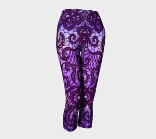 Purple lace yoga pants preview