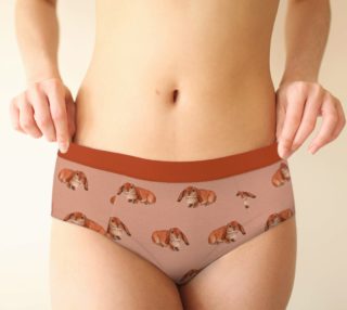 Red rabbit ram pattern Cheeky Brief preview