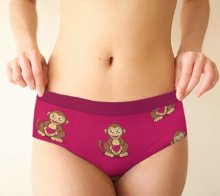 Monkey love pattern Cheeky Brief preview