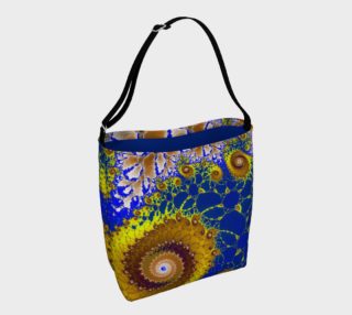 Lapis Glass Flower Spiral Day Tote preview