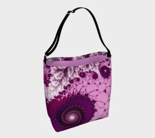 Pink Petals Glass Flower Spiral Day Tote preview