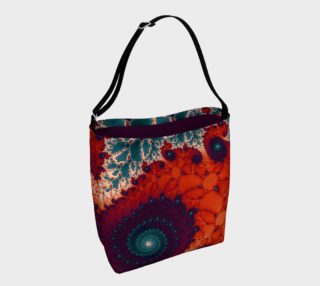 Rose Bud Glass Flower Spiral Day Tote preview
