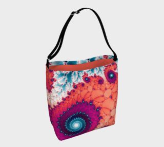 Soft Petals Glass Flower Spiral Day Tote preview
