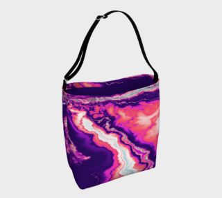 Pink and Purple Geode Day Tote preview