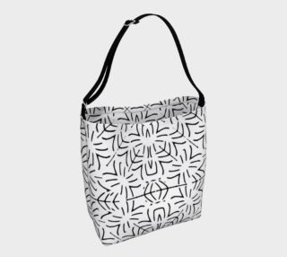 Aperçu de Black and White Ethnic Geometric Pattern Bag