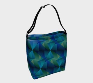 Deep Blue and Green Geometric Abstract preview