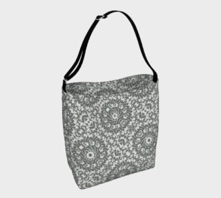 Aperçu de Grey Ornate Decorative Pattern Bag