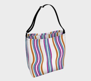 Aperçu de Colorful Wavy Stripes Pattern Bag