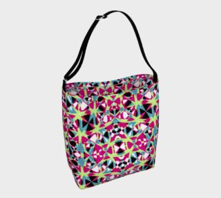Aperçu de Multicolored Abstract Geometric Pattern Bag