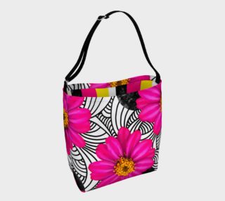 Aperçu de Hot Floral Stripes - Day Tote