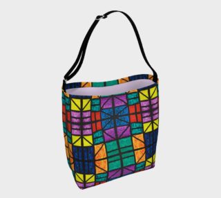 Detroit Stained Glass Mosaic Day Tote preview