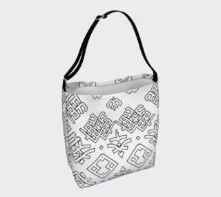 Language Blocks Typography Abstract X4 Day Tote preview