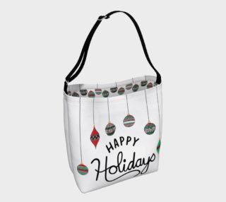 Aperçu de Happy Holidays Tote Bag