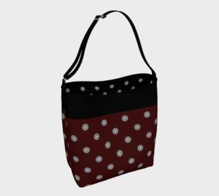 Orb Glyphs Maroon Day Tote preview