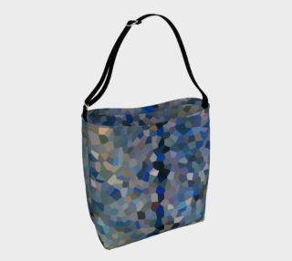 Blue Line Mosaic Day Tote Bag preview