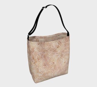 Iced coffee and white swirls doodles Day Tote preview