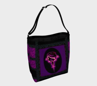 Fractal Rose Gothic Art Tote Bag preview