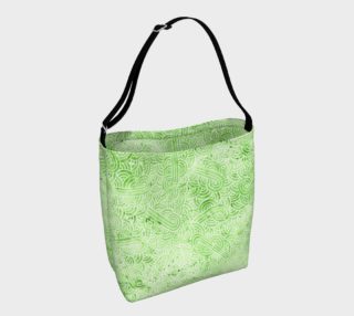 Greenery and white swirls doodles Day Tote preview