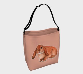 Red rabbit ram Day Tote preview