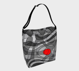 Pop Art Squiggly Loops - Grey Mix Red III preview