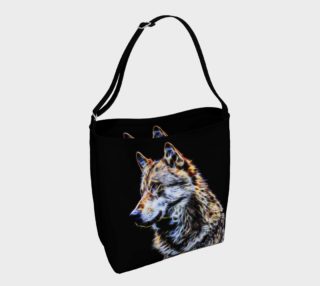 Wolf fractal totebag preview