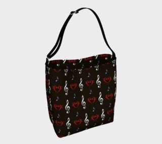 Aperçu de Red White and Musical Day Tote