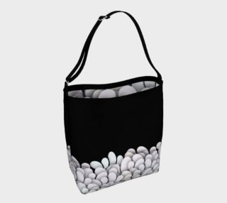 Black and White - Petals Tote Bag preview