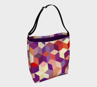 Geometrix - Cubit Purple Tote Bag preview