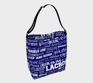 Lacrosse Tote - Blue and White preview