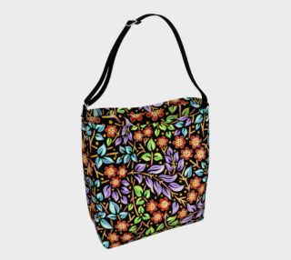 Filigree Floral Tote Neoprene Bag small print preview