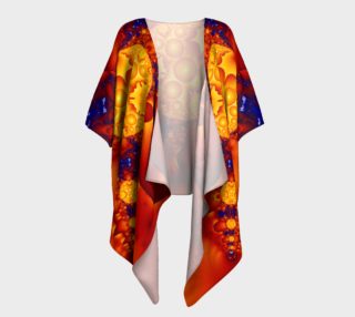 Planetary Fire Draped Kimono preview