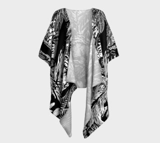 Landscape Art Robe Black & White Forest Draped Robe preview
