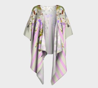 Le Jardin Pink Stripe Draped Kimono  preview