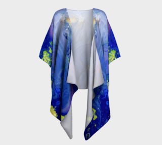 Aperçu de Blue Magic Flowers Kimono