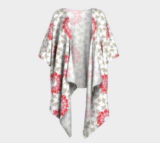 draped kimono pattern with red flowers preview