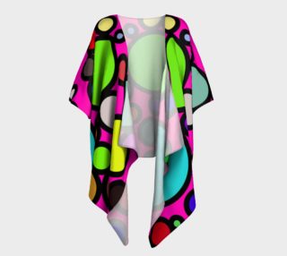 Circles Galore Draped Kimono preview