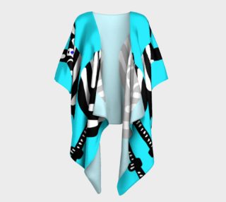 Zebra Both Ends Draped Kimono preview