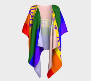 Gay Pride Love Draped Kimono preview