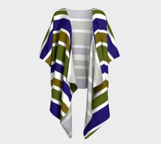 Olive Green and Blue Big Stripes  preview