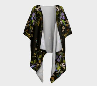 Midnight Garden Draped Kimono preview