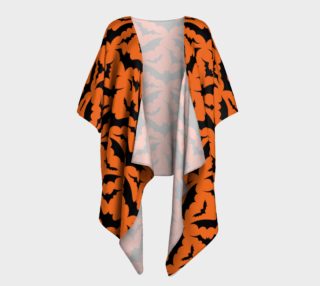 Orange Bats Draped Kimono preview