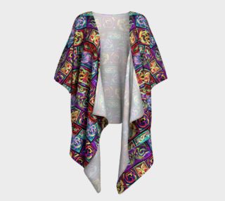 Ionic Damask Stained Glass Kimono Drape preview