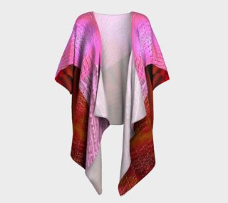 Pink and Red Clash Draped Kimono preview