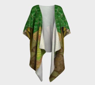 Patched Camouflage Draped Kimono preview