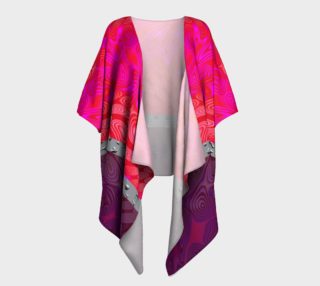 Pink and Purple Delight Draped Kimono preview