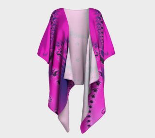 Fuchsia Twilight Draped Kimono preview