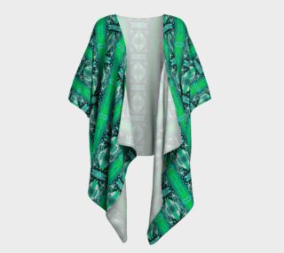 Green Glass Draped Kimono N preview